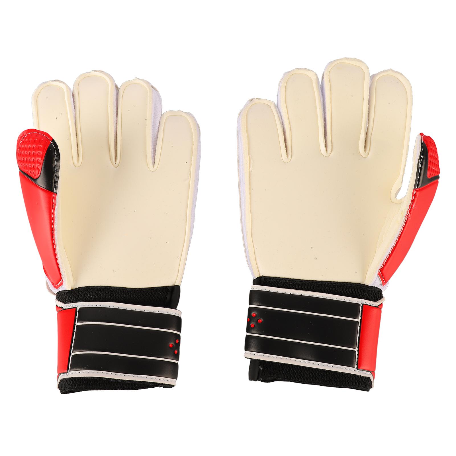 

Football Soccer Goalkeeper Gloves Anti Slip Latex Soccer Goalie Gloves for Adults Adult No.8 красный