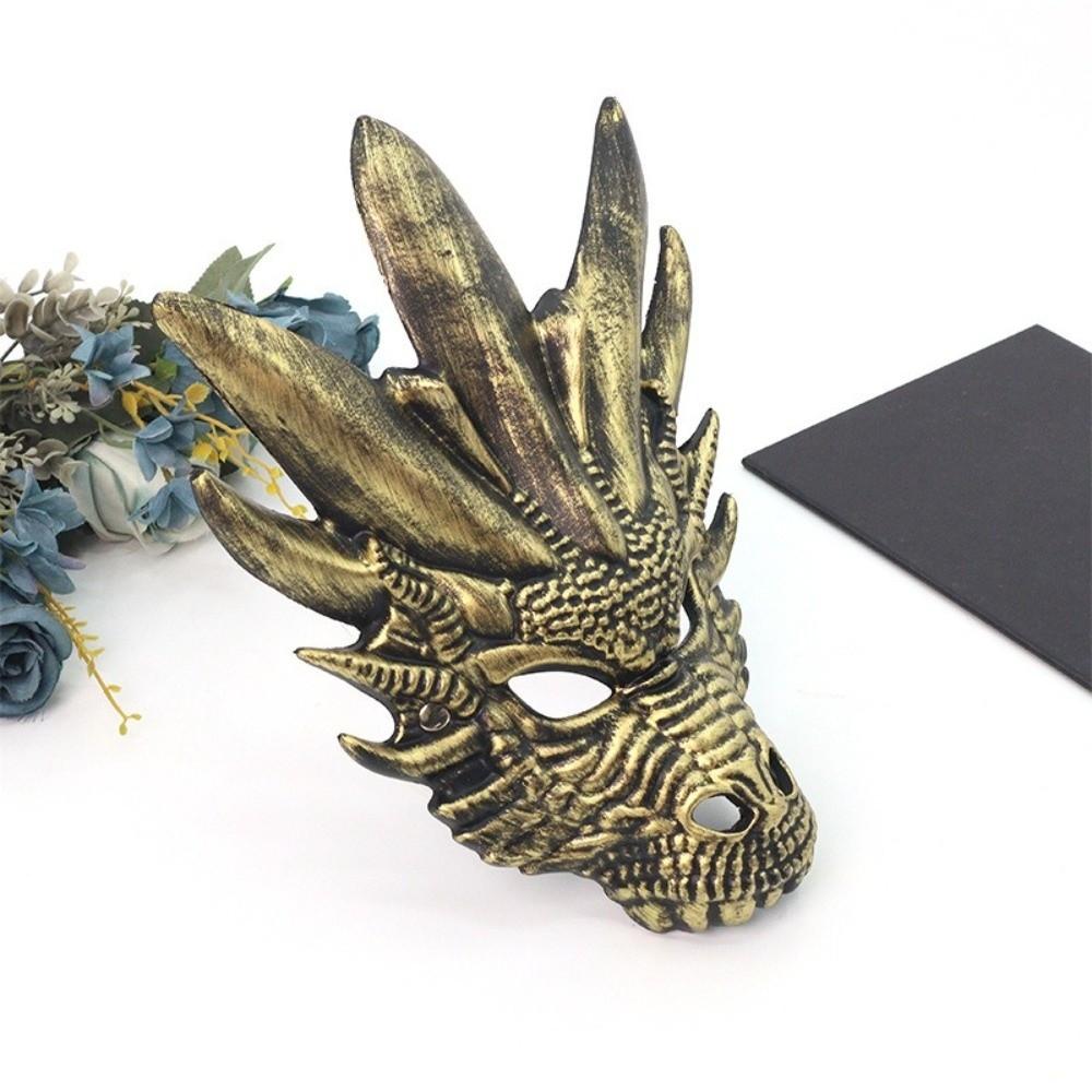 Animal Halloween Mask Plastic Masquerade Mask Creative Dragon Head Mask  Carnival