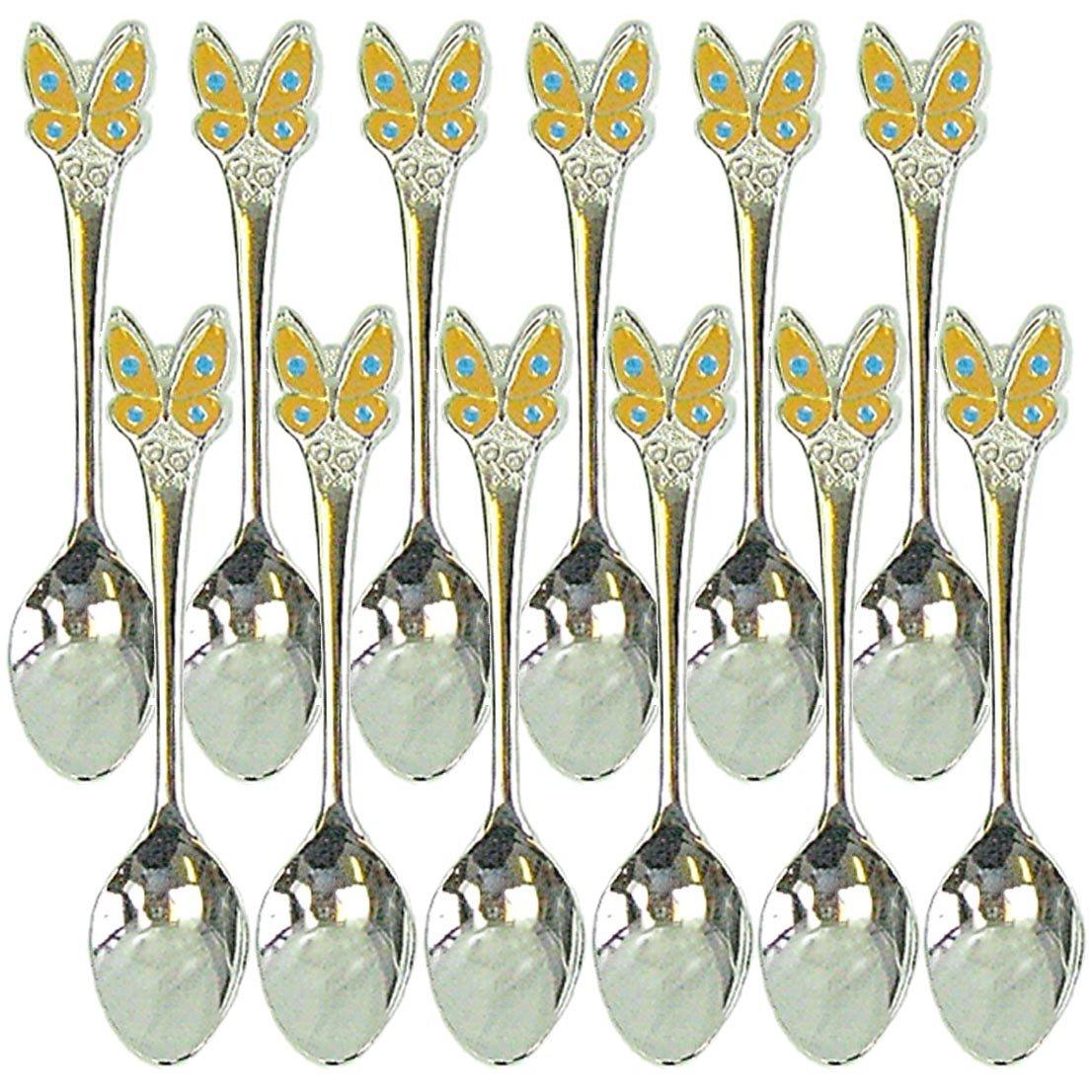 Nagao Insect Butterfly Set of Made in Japan Spoons, Design, 12,