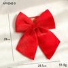 Large Wine Red Velvet Christmas Bow Decoration for Window Display