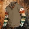 Men's Western Hoodie Long Sleeve Pullover with Print
