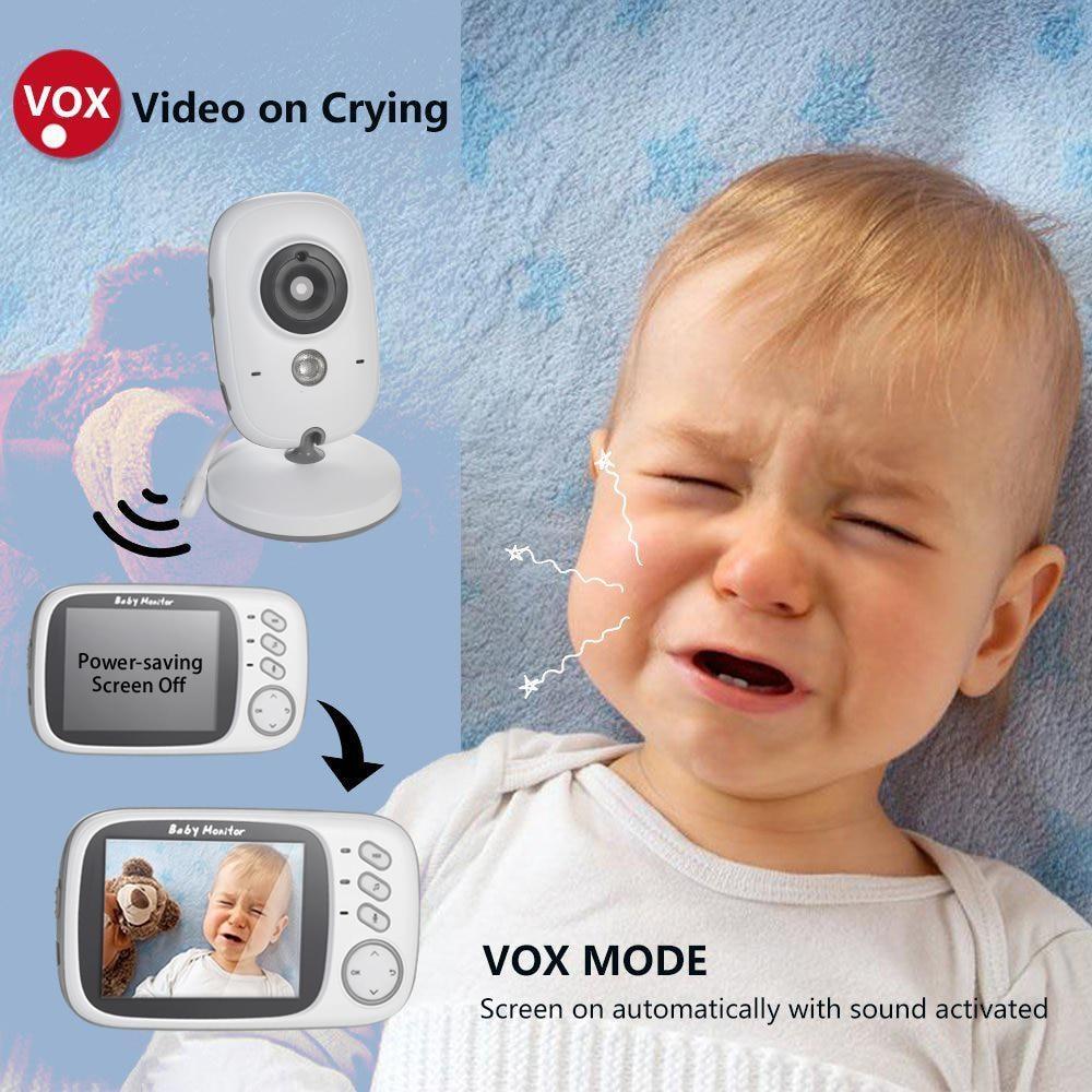 VB603 Video Baby Monitor 2,4G Wireless mit 3,2 Zoll LCD 2 Weg Audio Sprechen Nachtsicht Überwachung Sicherheit Kamera babysitter