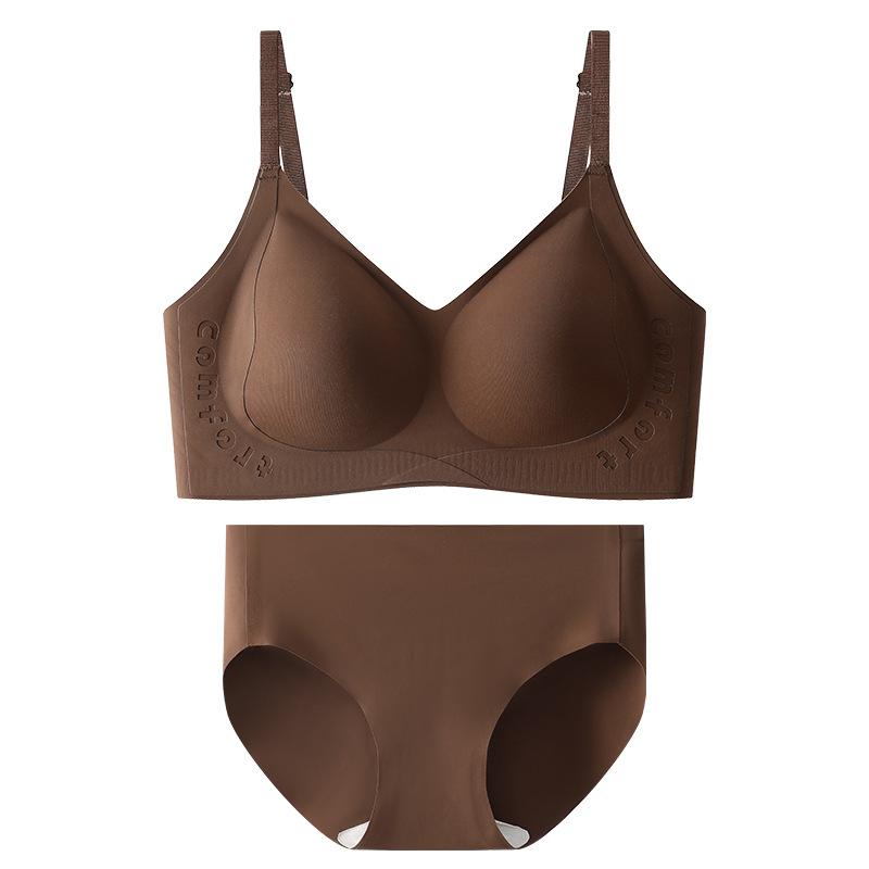 Latex seamless cup thin collection breast underwear girls and girls one-piece steel-free soft Tilasan silk bra