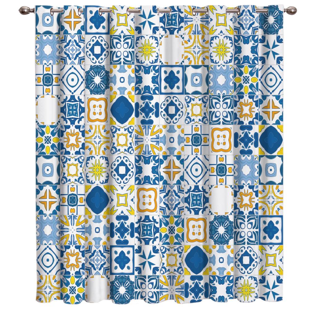 Nordic Ethnic Geometic Window Curtains Curtains for Living Room Decorative Items Living Room