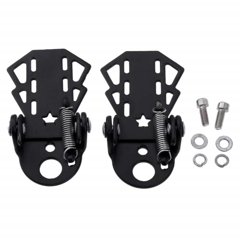 

1Pair Bicycle Pedal Rear Seat Pedal Heavy Duty Mountain Bike Universal Foldable Rear Wheel Stand Non-Slip Folding Footboard