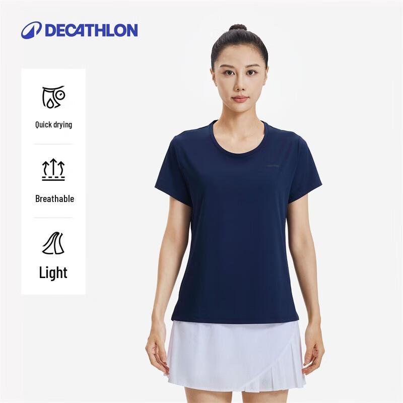 Decathlon Women's Quick-Dry Athletic Short Sleeve T-Shirt