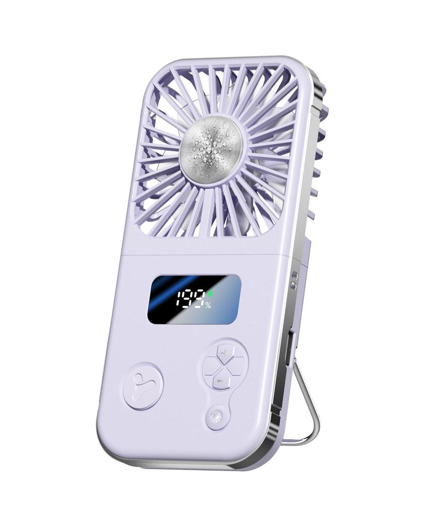 Portable Mini Handheld/Neck-Hanging Fan with Rechargeable USB, High-Speed, Cold Compress, Semiconductor Cooling