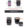 Widesea Camping Cooking System with Heat Exchanger Outdoor Gas Burner Stove Tourist Pot Set Cup Tableware Cookware Tourism Hike