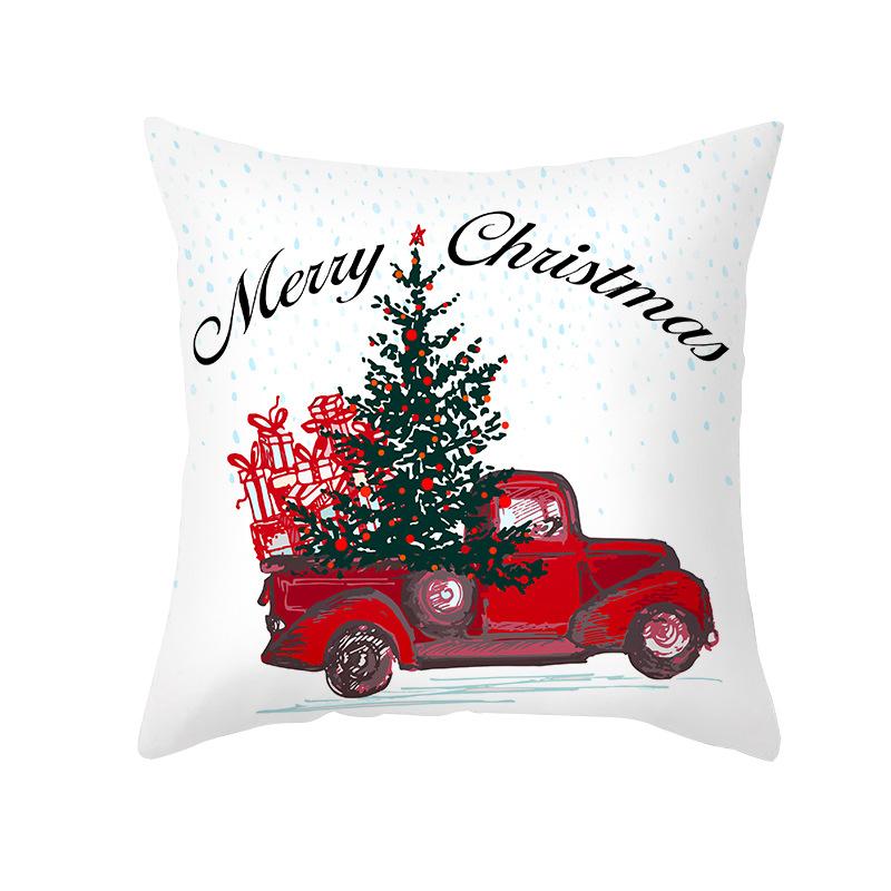 Christmas Decoration Dwarf Print Pattern Cushion Cover Home Living Room Sofa Decoration Throw Pillow Cover