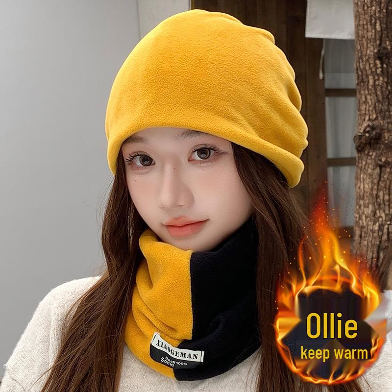 2025 Autumn/Winter Olylon Fleece-Lined Neck Gaiter: Thick, Windproof, and Coldproof Headgear for Men and Women