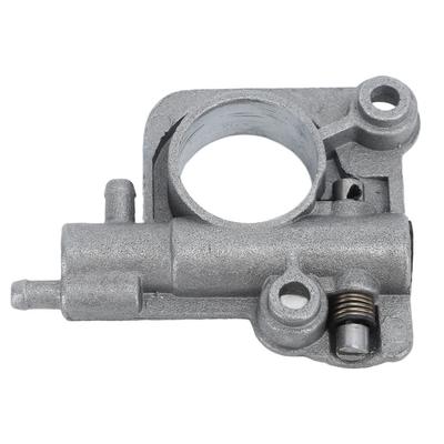 Iron Chainsaw Oil Pump Round Port Irregular Housing Oiler Assembly Silver Easy To Install for CS-350 CS-355T CS-360T CS2600