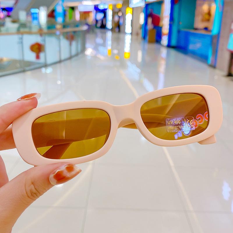 Barnmode Små Rektangulära Solglasögon Barn Pojke Flickor Fyrkantig Båge Glasögon Solglasögon Baby Uv400 Skydd Glasögon