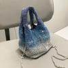 Rhinestones Evening Clutch Bag Purses and Handbag Luxury Designer Hobo Shoulder Bag Shiny Crystal Clutch Purse Bucket Bag