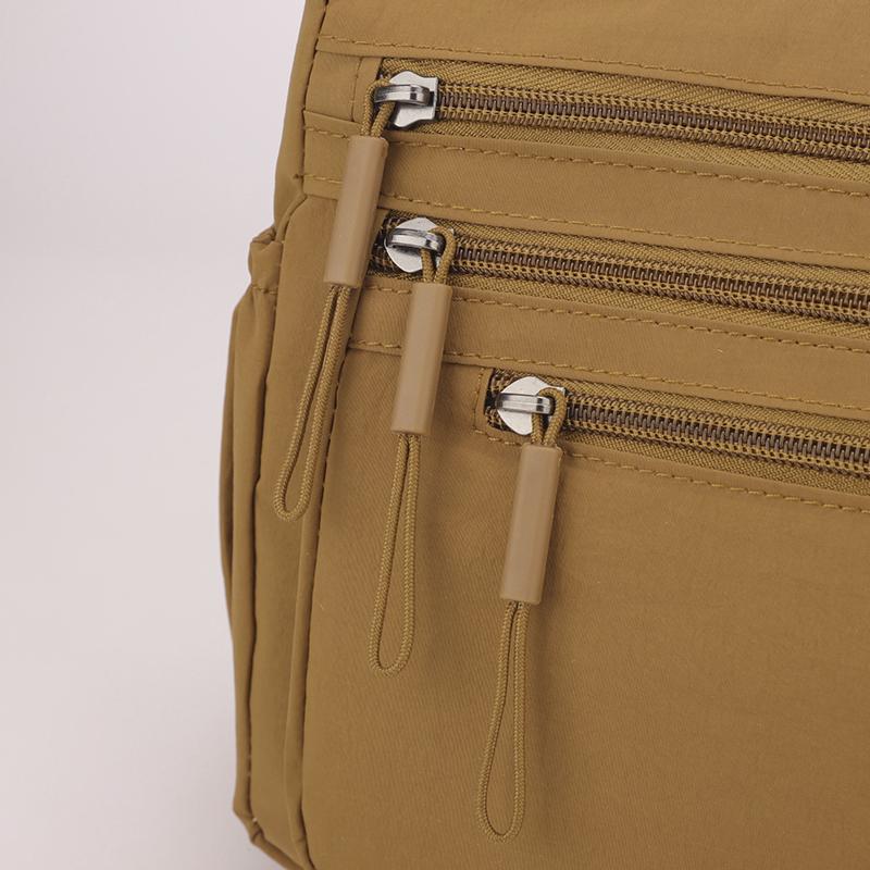 Women's Large Capacity Multi-Compartment Shoulder Crossbody Bag for Moms, Lightweight Nylon Handbag for Shopping, Travel & Outin