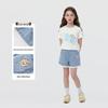 PawinPaw Girls' Cartoon Bear Denim Shorts