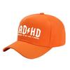 Cool And Handsome Adhd Slogan Baseball Cap, 100% Polyester Woven Hat, Adjustable Sun Protection Visor With Moisture-Wicking Tech