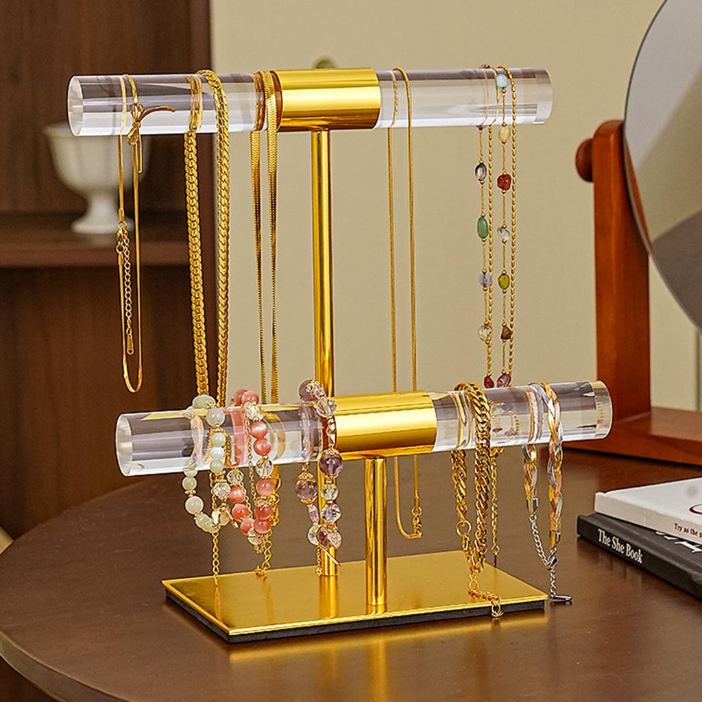 Clear Bracelet Stand Jewelry Storage Rack Jewelry Stand Jewelry Display Holder Necklace Display Stand Acrylic Texture