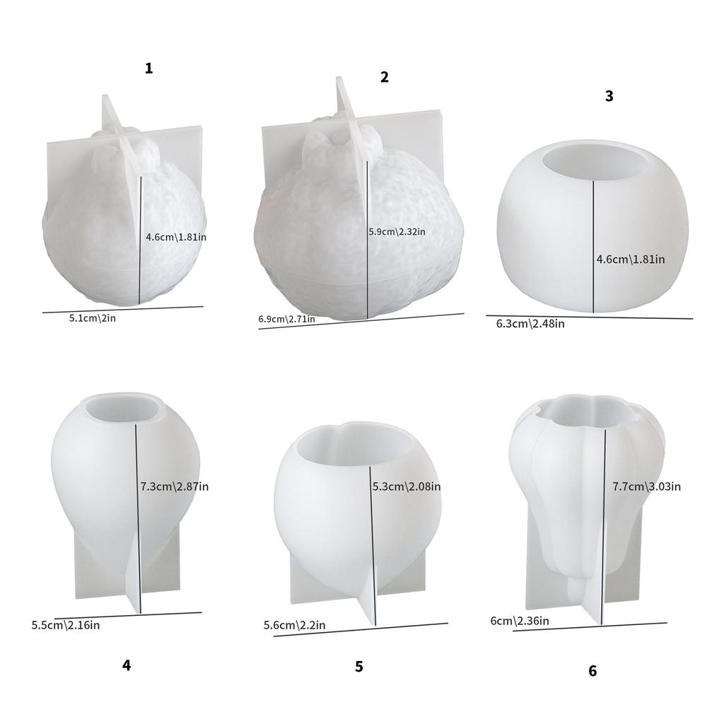 3D Fruit Candle Crafting Mold Silicone Mould for Unique Handmade Crafts Epoxy Resin Wedding Decoration Making Mold