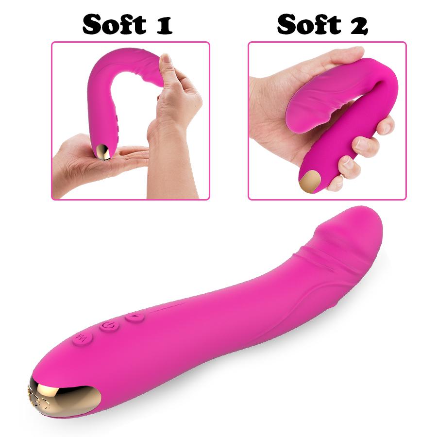 Dildo Vibrátor pro ženy Kouzelná hůlka Vagina Clitoris Masážní přístroj masturbátor Sexuální produkty pro dospělé Hračka
