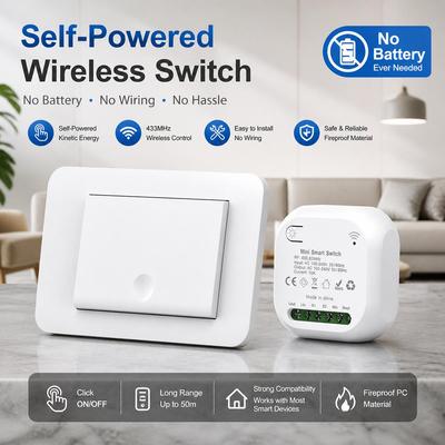 Self-Powered Wireless Remote Control Switch