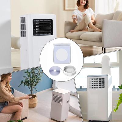 Portable AC Vent Kit Portable Air Conditioner Vent Window Kit Adjustable Air Conditioner Accessories Seal No Drill Replacement