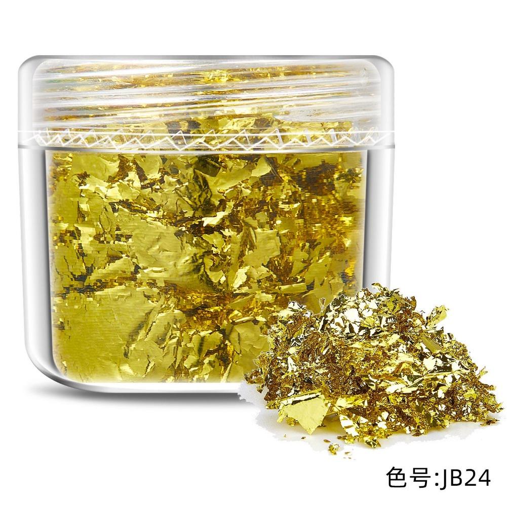 

Набір золотого листя – Пластівці, Блискітки, Глітер та Папір з фольги для DIY виробів з епоксидної смоли, Силіконові форми, Нейл-арт, Ювелірні вироби та Креативний декор JB-24 різнокольоровий