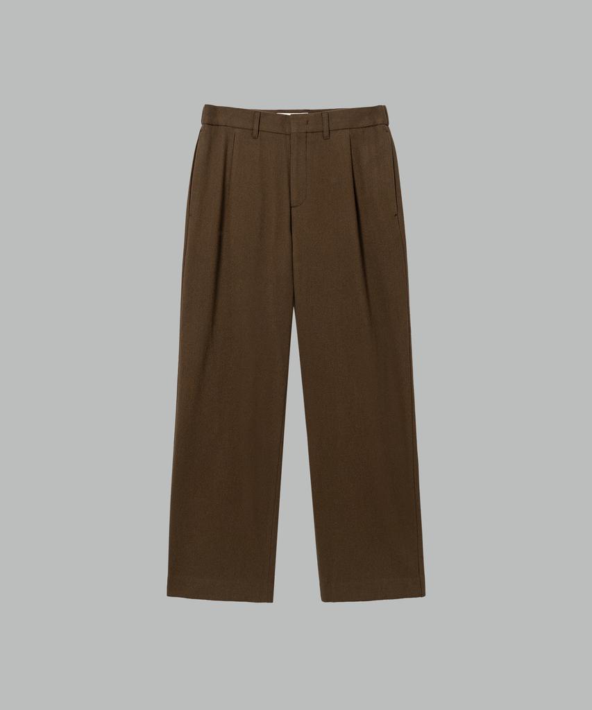 NONBLANK [Set Up] Wool Flannel Loose Fit Setup_Brown