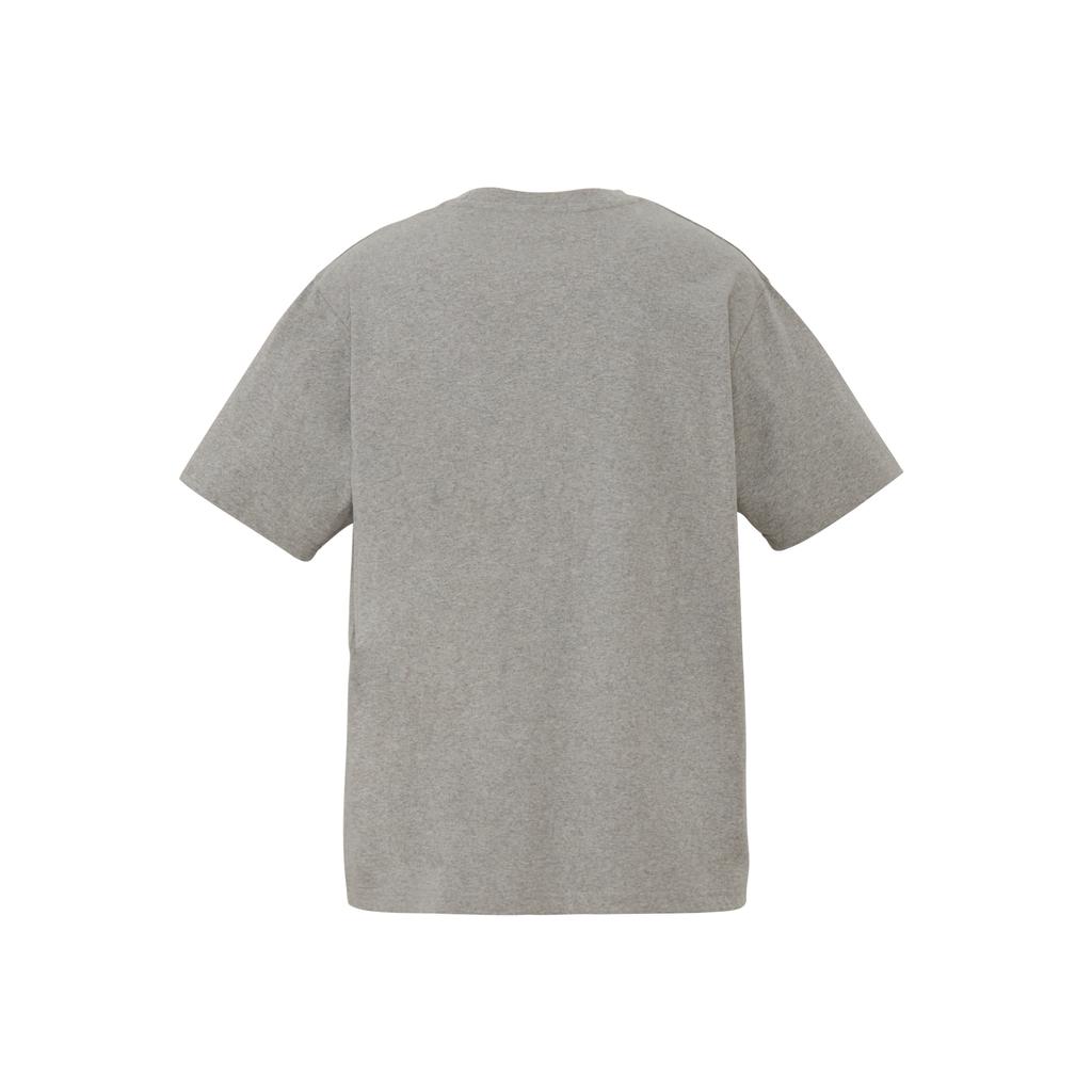 ONITSUKA TIGER Logo Ss Tee Solid Color Round Neck Short Sleeve T-Shirt Unisex Tops Light-Gray 2183B604-020