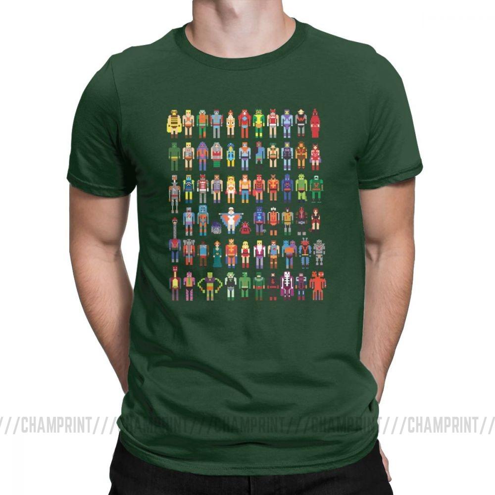 Vintage 8 Bit Of The Universe T Shirt Men O Neck Cotton T Shirt Short