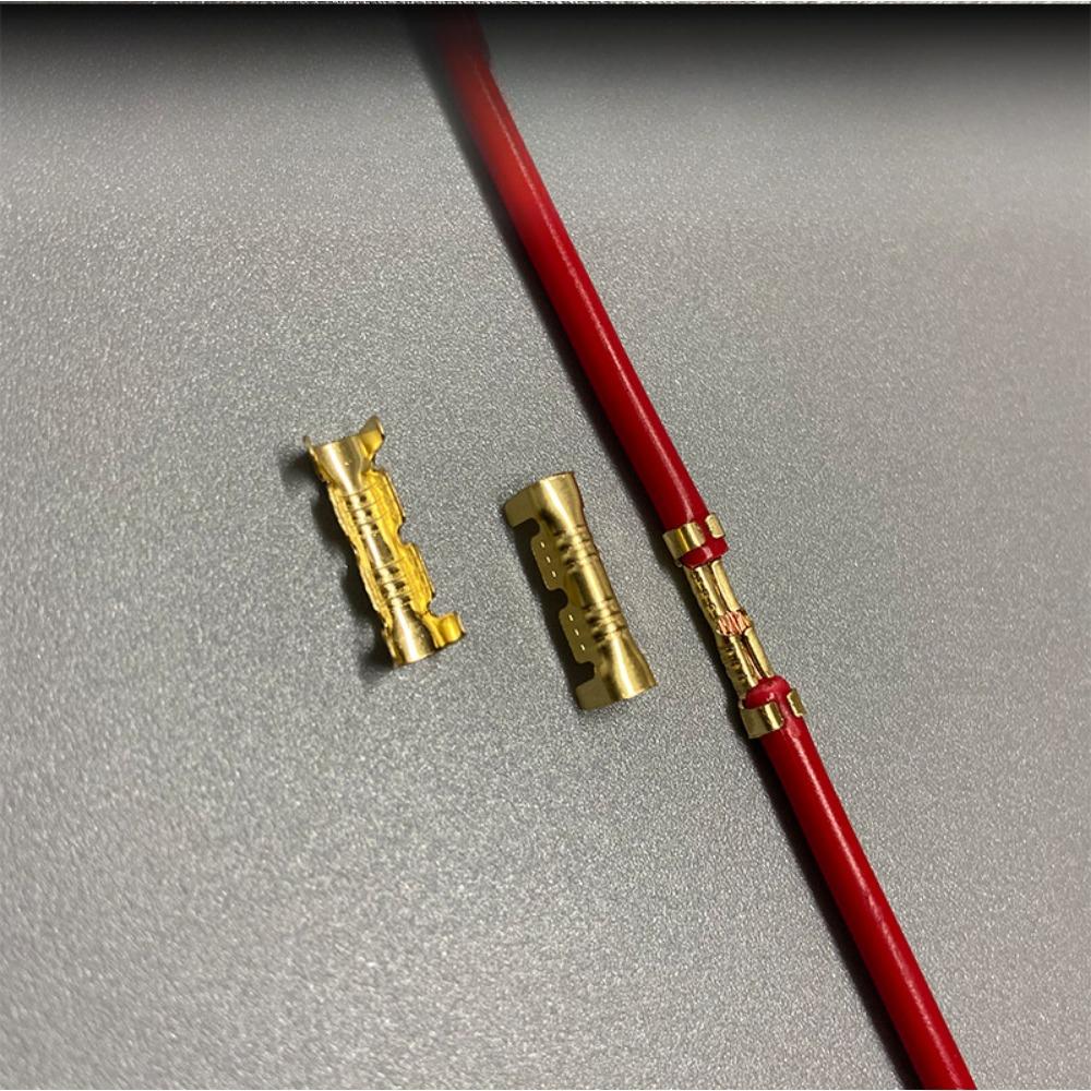 U-Shaped Double Crimp Terminal – Non-Insulated Wire Connector for 0.3-1.5mm² Cables | Electrical Terminal Lug, Easy Wire Joining