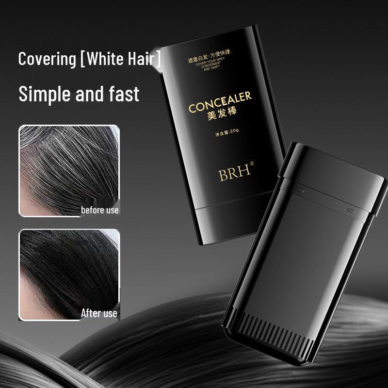 BRH Disposable Hair Dye Stick: Plant-Based Touch-Up & Styling Comb - Gentle White Hair Coverage