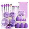 Bestseller 8-34PCS Makeup Brush Set - Soft Hair Foundation Eyeshadow Concealer Blending Blush Kabuki Beauty Tools for Women