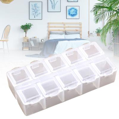 Boîte de rangement anti-poussière, gain de place, 2 tailles, facile à transporter, étui à bijoux, fourniture artisanale