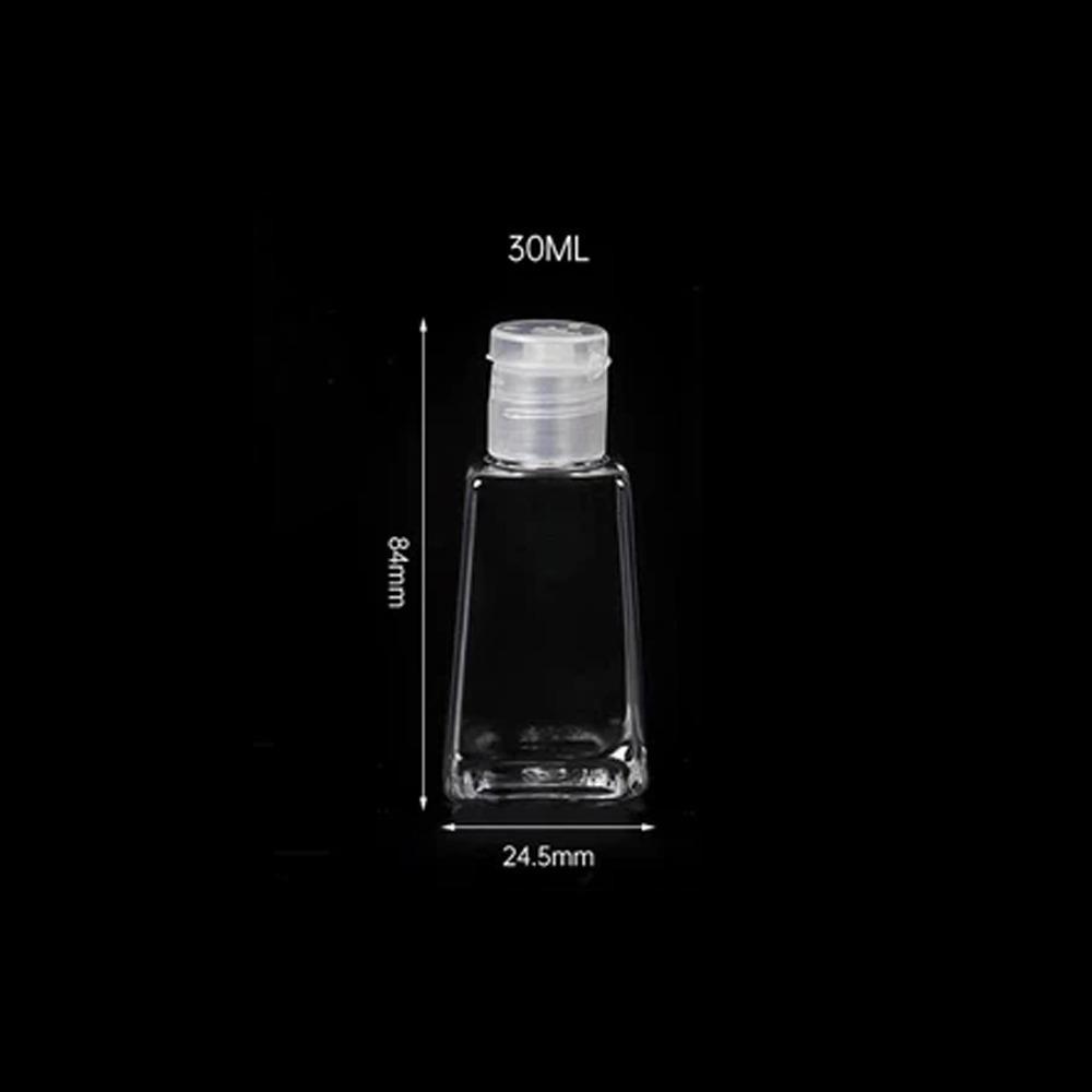30/60ml Empty Refillable Bottle Flip Cap Hand Sanitizer Gel Dispenser Container