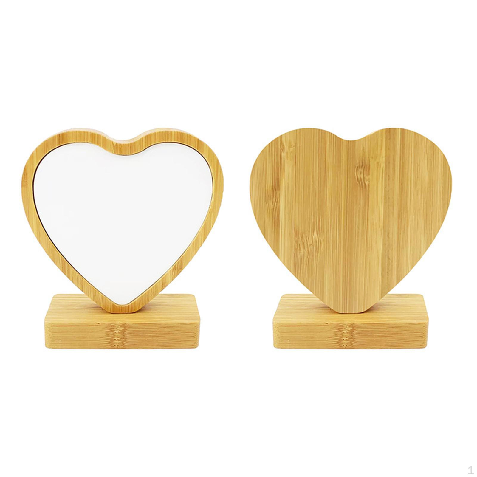 

Креативная деревянная фоторамка для настольной установки, держатель для подарков, спальня Heart