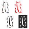 Car Interior Stickers Art Design Fun Cat Car Dtickers Window Rear Glass Car Fecoration Car Styling Sticker And Decals For Toilet