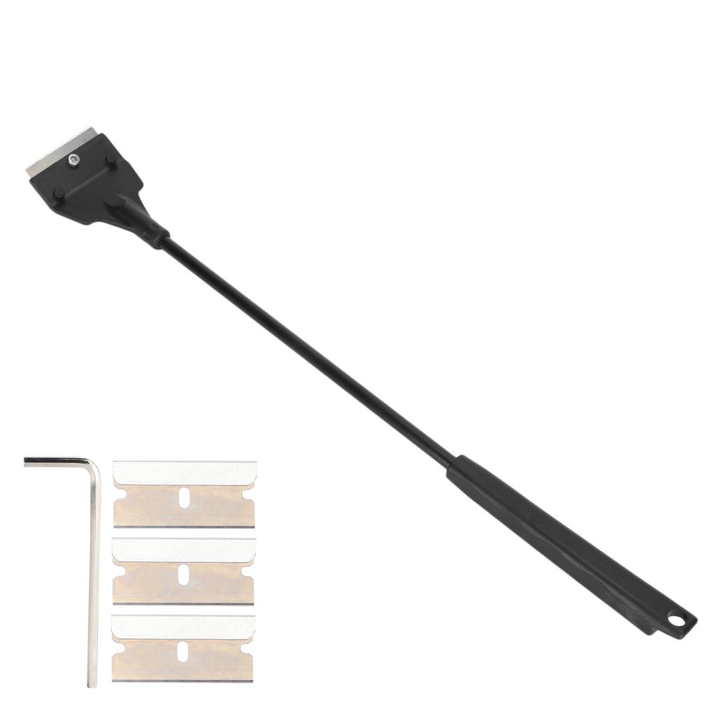 Aquarium Algae Scraper Small Fish Tank Glass Long Handle Cleaner with Replaceable Blades