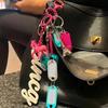 Portachiavi Charm Borsa Lettera in Silicone Ciondolo Cuore Ciondolo Decorativo Borsa Lettera Adatto per Scambio di Regali Romantici