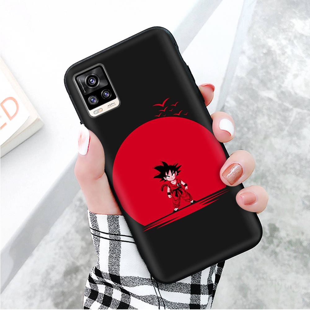 Black Case for Xiaomi Redmi 13C Note 9 iPhone XR 7 8 14 15 11 12 13 X XS Pro Max Samsung A25 S23 S24 FE Ultra Plus Dragon Ball