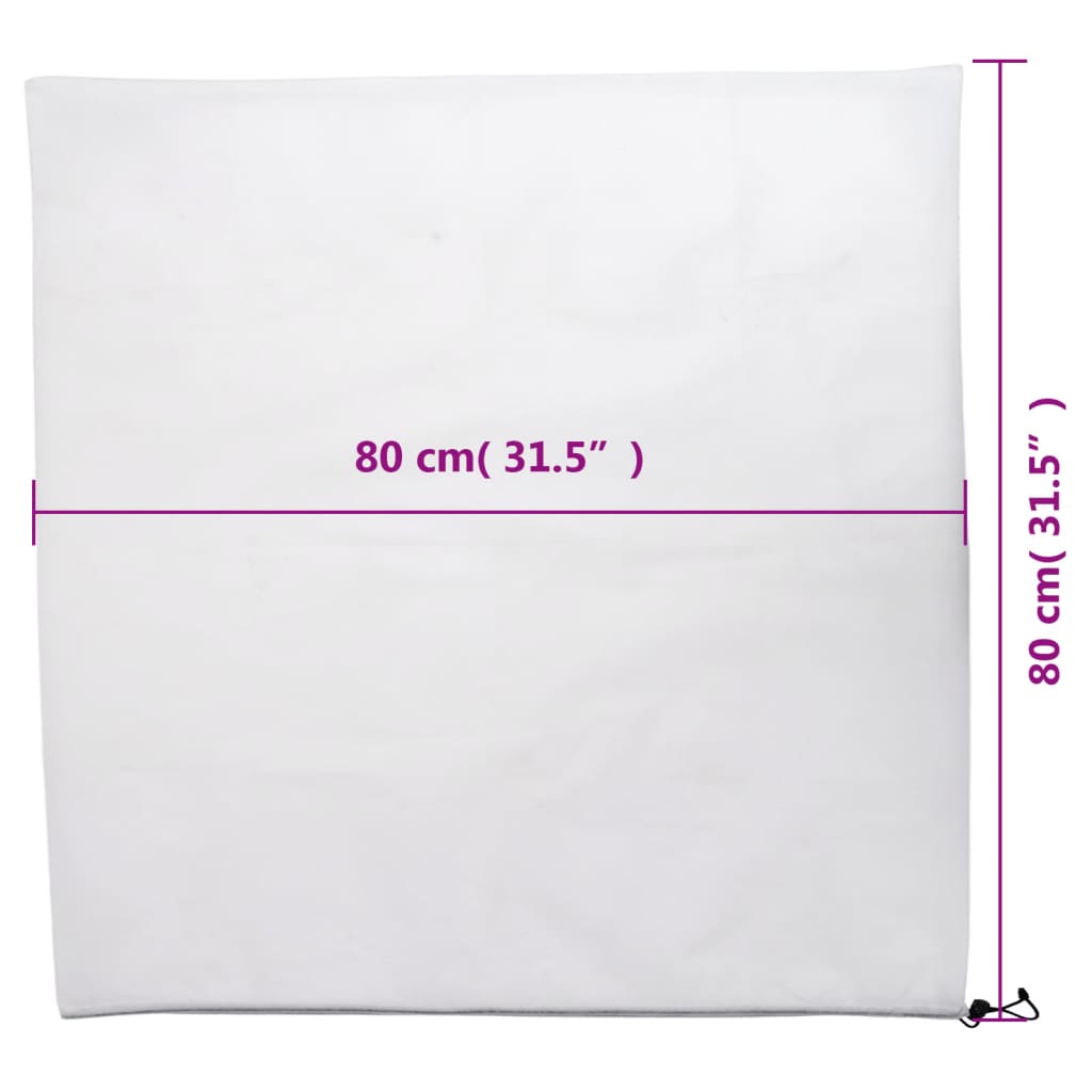 Winter Frost Protection Cover with Drawstring 4 pcs 70 g m² 0.8 x 0.8 m