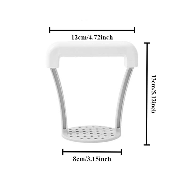 1pc Multi-Function Manual Potato Masher Durable Potato Mash Tool Kitchen Vegetable Press With Non-Slip Handle Kitchen Gadget