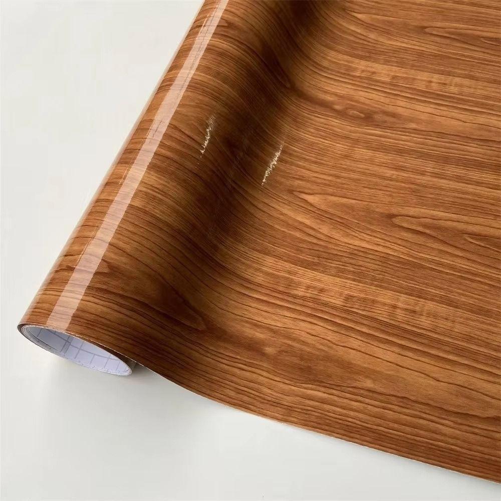 Bubble Free Wood Grain Decal Stickers Self Adhesive Car Internal Decorative Paper  Kitchen