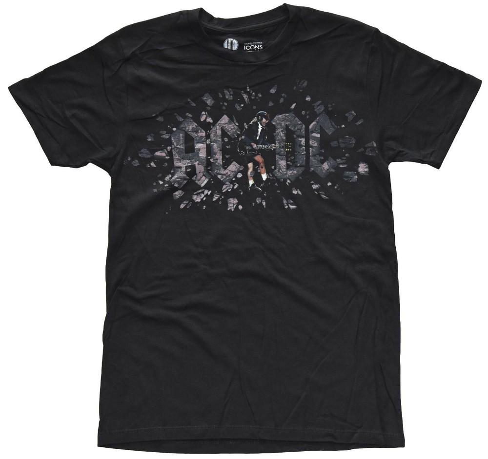 AC/DC Angus Young Logo Black Men s Graphic T-Shirt New Unisex T-Shirt M