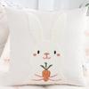 1 Pc Easter Decorative Pillow Cover Rabbit Velvet Embroidery Spring Summer Gift Living Room Sofa Home Decor