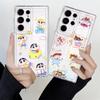 Case for Samsung Galaxy S26 Note 20 Ultra 10 S24 S23 Ultra S25 Edge S20 Plus S21 S22 FE Phone Cover Crayon Shin Chan Nene