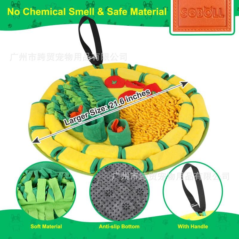 Multi-Function Snuffle Mat Dogs Cats Small Pets Slow Feeder Calming Puzzle Toy Anti-Slip Portable Washable
