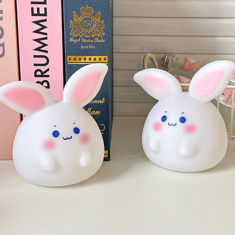 Cartoon Rabbit Night Lamp Dormitory Bedroom Bedside Lamp Decor Ornaments Gift