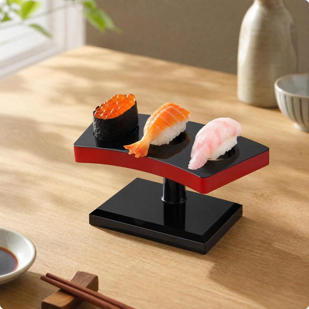 Japanese-Style Sushi Display Stand Versatile Food Holder Stable for Dining Rooms