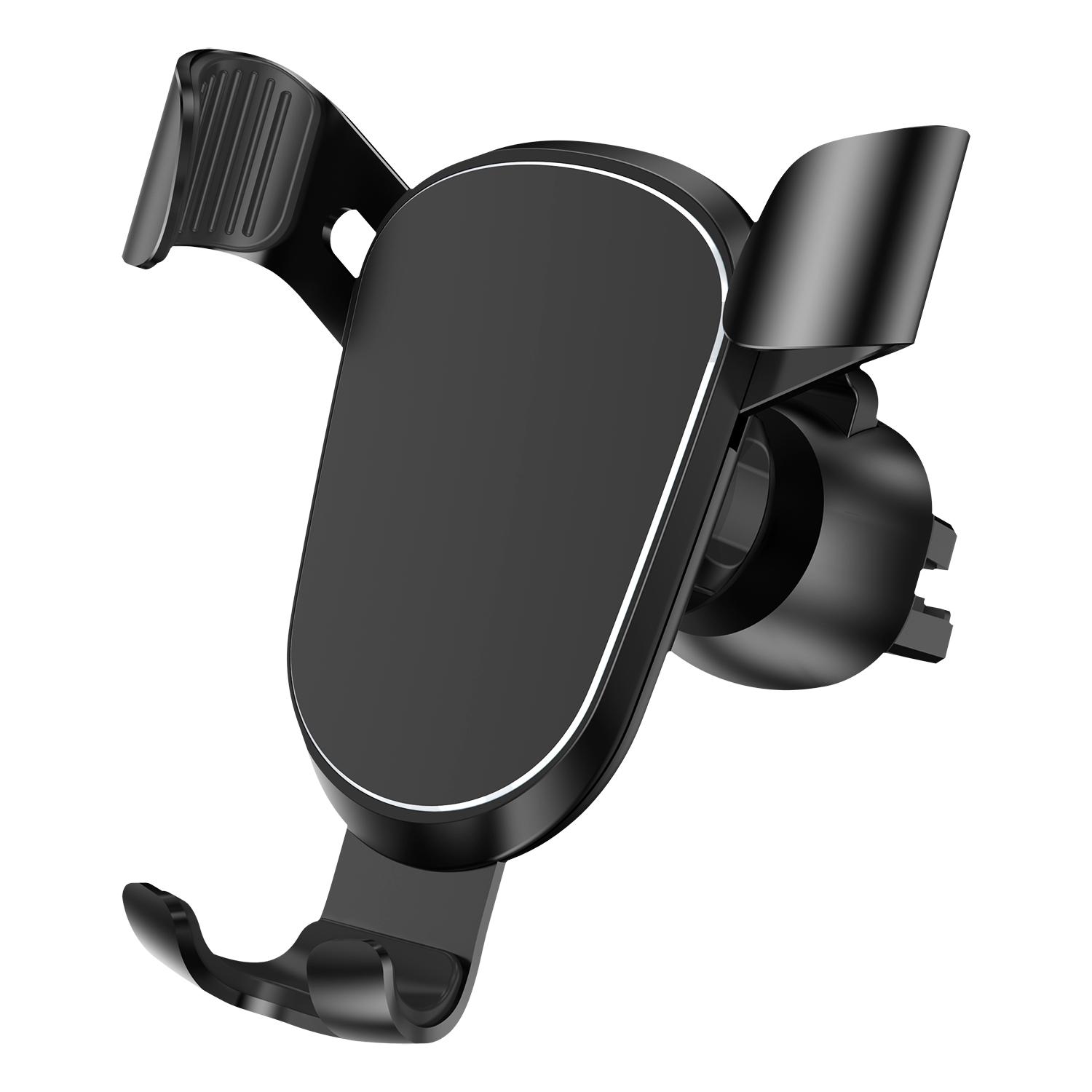 Universal Car Phone Mount Phone Gadgets Holder for All Mobile Phone ABS+Alu чёрный