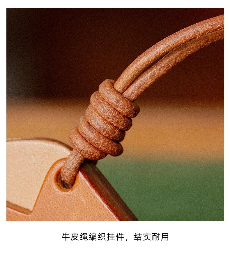 Genuine Top Grain Leather Airplane Keychain -Handcrafted Vintage Bag Charm, Luggage Tag